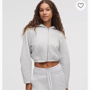Lululemon Loungeful Relaxed Full Zip Cropped Hoodie